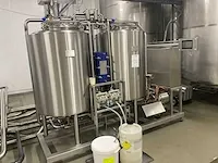 2014 bac verticale rvs opslagtank (2x) - afbeelding 1 van  10