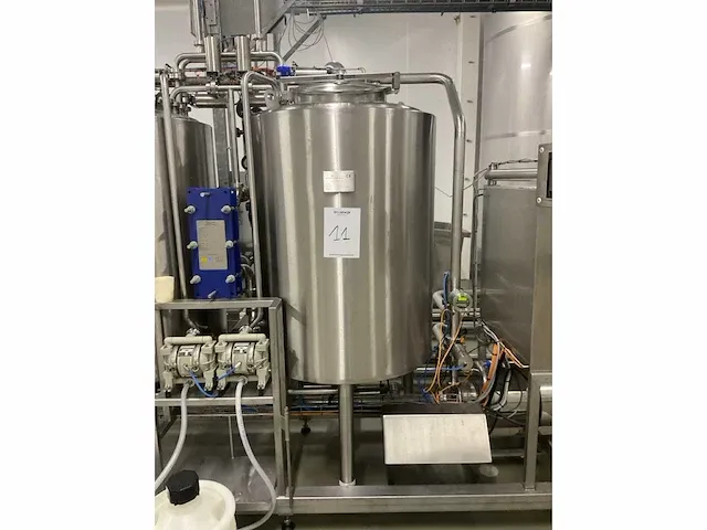 2014 bac verticale rvs opslagtank (2x) - afbeelding 4 van  10