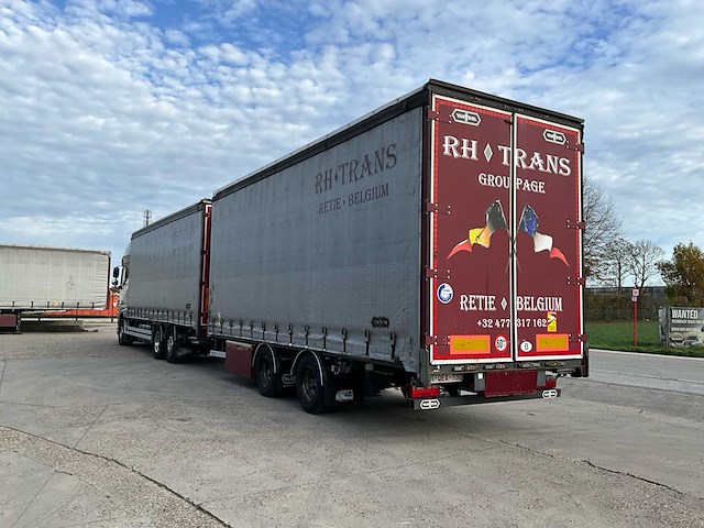 2014 daf xf510 fan vrachtwagen met van hool combi oplegger - afbeelding 9 van  105