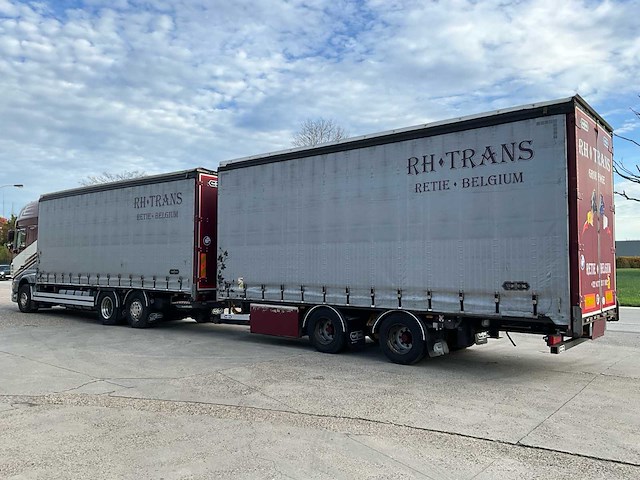 2014 daf xf510 fan vrachtwagen met van hool combi oplegger - afbeelding 10 van  105