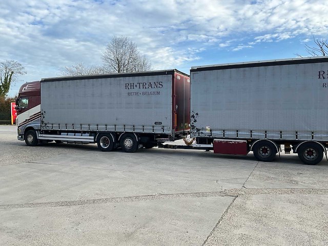 2014 daf xf510 fan vrachtwagen met van hool combi oplegger - afbeelding 11 van  105