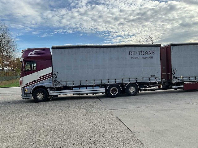 2014 daf xf510 fan vrachtwagen met van hool combi oplegger - afbeelding 12 van  105