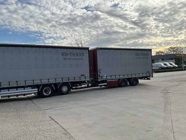 2014 daf xf510 fan vrachtwagen met van hool combi oplegger - afbeelding 13 van  105