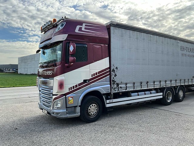 2014 daf xf510 fan vrachtwagen met van hool combi oplegger - afbeelding 14 van  105