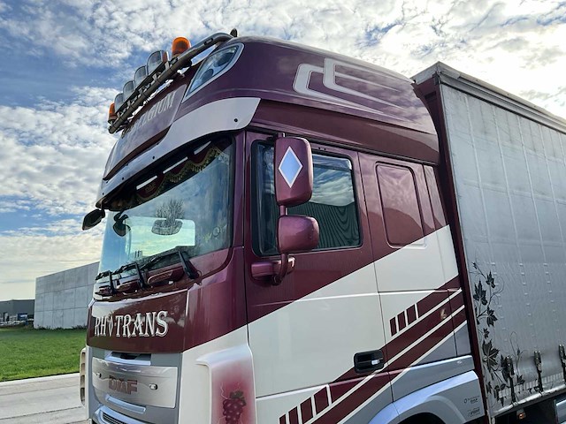 2014 daf xf510 fan vrachtwagen met van hool combi oplegger - afbeelding 36 van  105