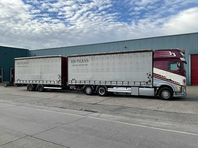 2014 daf xf510 fan vrachtwagen met van hool combi oplegger - afbeelding 62 van  105