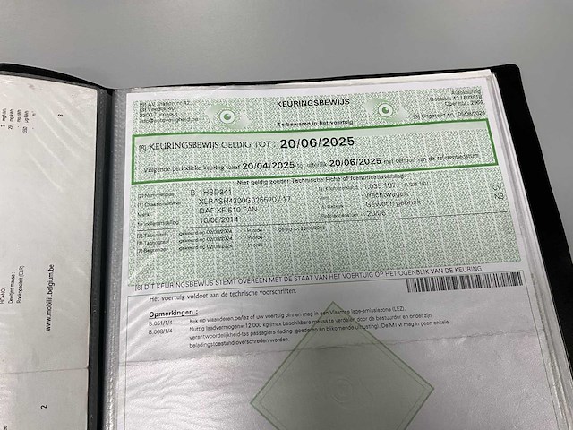 2014 daf xf510 fan vrachtwagen met van hool combi oplegger - afbeelding 103 van  105