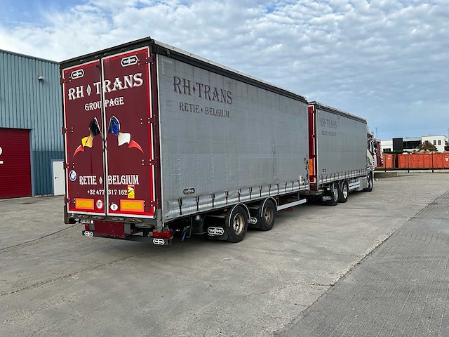 2014 daf xf510 fan vrachtwagen met van hool combi oplegger - afbeelding 95 van  105