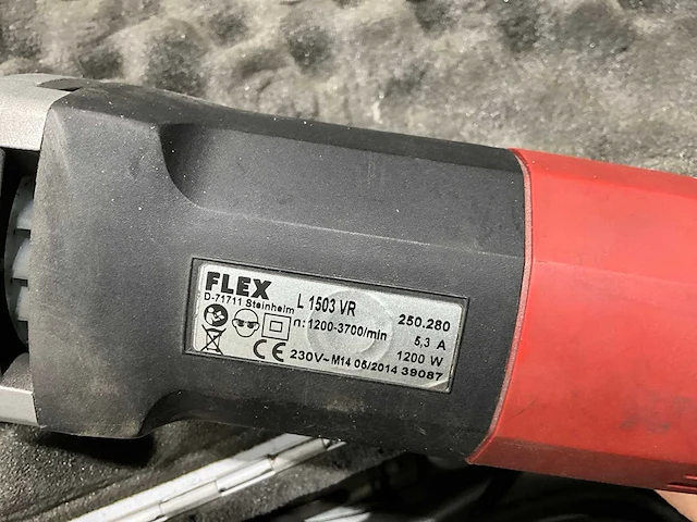 2014 flex l1503vr polijstmachine inox - afbeelding 10 van  12