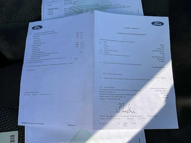 2014 ford transit lichte vrachtwagen - afbeelding 29 van  39