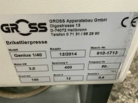 2014 gross genius 1/40 briketteer presmachine - afbeelding 2 van  10