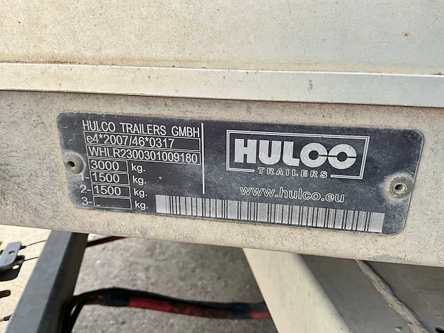 2014 hulco rota-2 schamel aanhangwagen - afbeelding 6 van  15