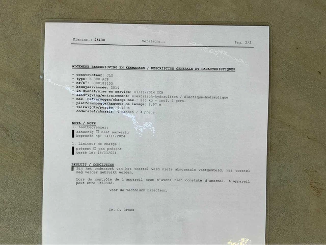 2014 jlg e300ajp hoogtewerker - afbeelding 7 van  15