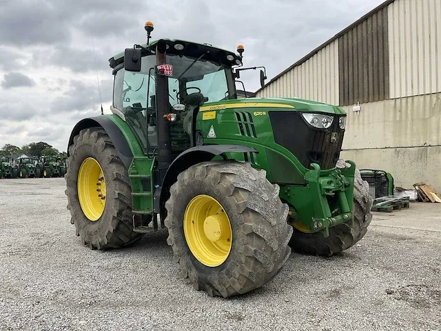 2014 john deere 6210r vierwielaangedreven landbouwtractor - afbeelding 1 van  27