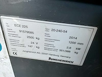 2014 jungheinrich ece225 orderpicker (63025-81) - afbeelding 9 van  9
