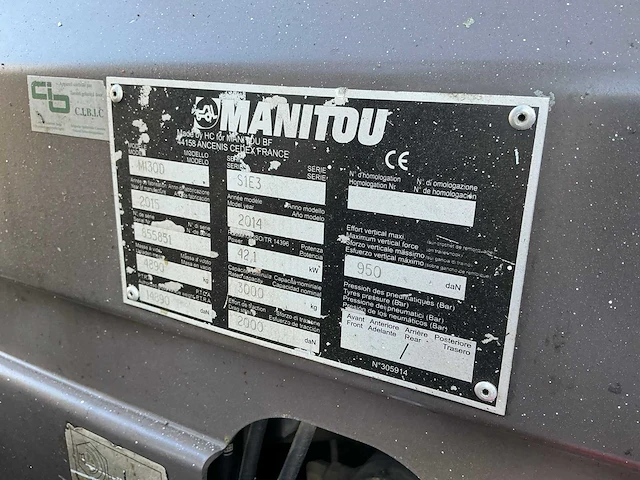 2014 manitou mi30d vorkheftruck - afbeelding 18 van  25