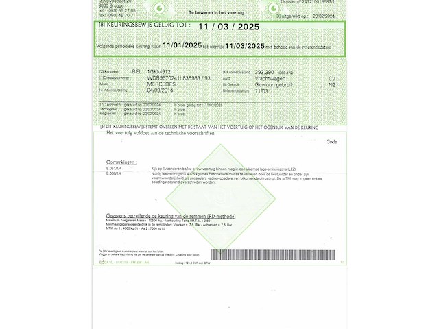 2014 mercedes-benz atego vrachtwagen met laadklep - afbeelding 24 van  33