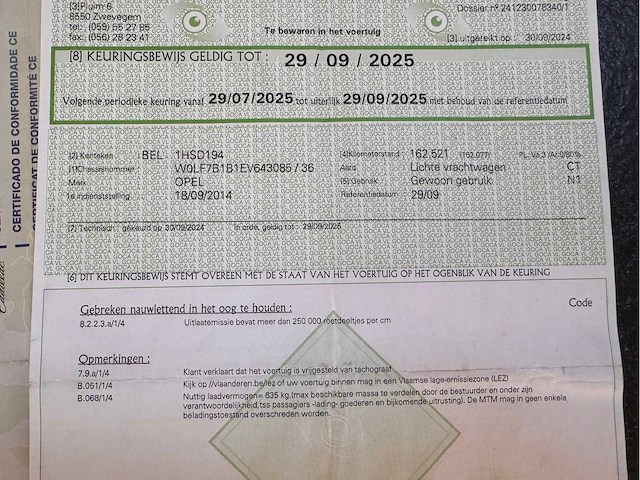 2014 opel vivaro - afbeelding 8 van  16