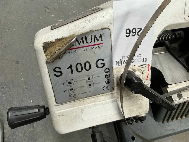 2014 optimum s100 g bandzaagmachine - afbeelding 2 van  5
