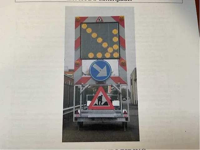2014 stuer-egghe lp22eg ledbord 120 signalisatie aanhangwagen - afbeelding 15 van  17