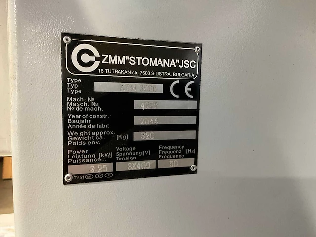 2014 zmm stomana jsc kantschuurmachine ksm 3000 - afbeelding 11 van  12