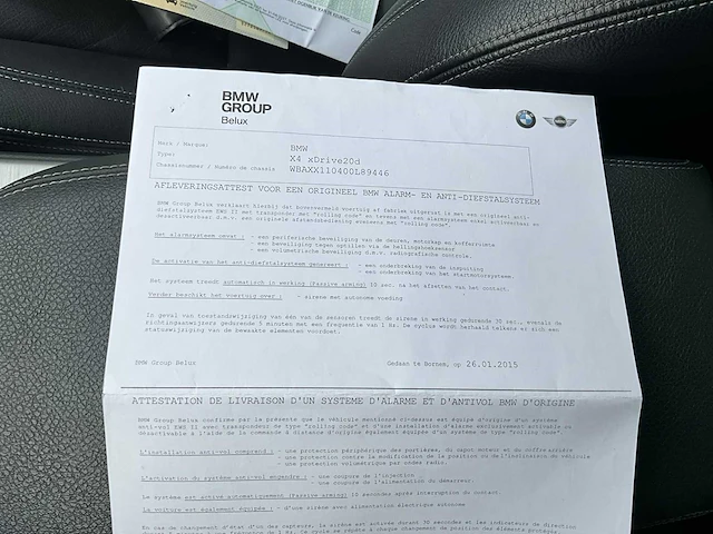 2015 - bmw x4 xdrive - personenauto - afbeelding 27 van  36