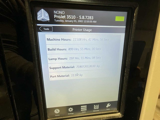 2015 3d systems projet 3500 hdmax 3d-printmachine - afbeelding 12 van  13