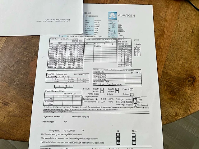 2015 al-wegen bilanciai d410 ijzeren weegbrug - afbeelding 2 van  11