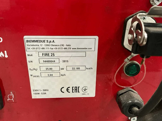 2015 biemmedue fire 25 heteluchtkanon - afbeelding 9 van  9