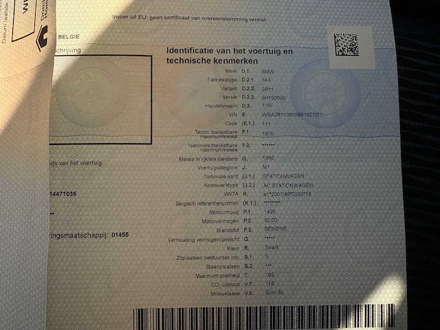2015 bmw 116i personenauto - afbeelding 19 van  27