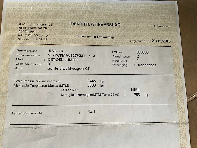2015 citroën jumper koelwagen - afbeelding 58 van  61