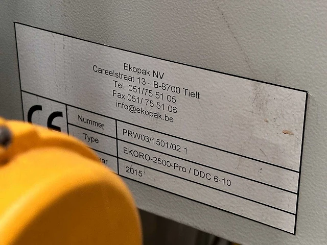 2015 ekopak ekoro-2500-pro / ddc 6-10 waterbehandeling - afbeelding 26 van  26
