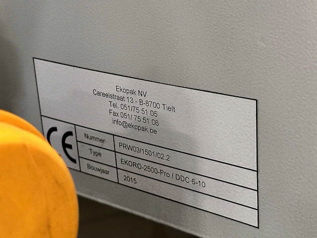 2015 ekopak ekoro-2500-pro / ddc 6-10 waterbehandeling - afbeelding 10 van  21