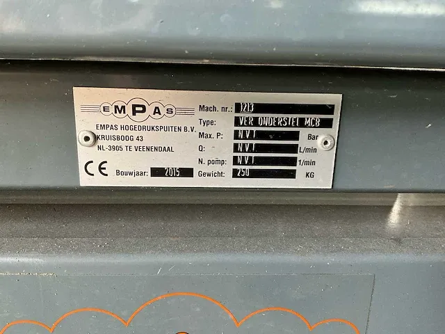 2015 empas ver onderstel mcb metalen elektrische transportwagen - afbeelding 10 van  11