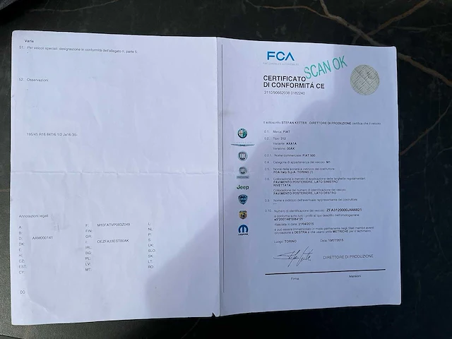 2015 fiat fiat 500 c bedrijfswagen (laatste onderhoud op 18/11/2024 op 51000 km) - afbeelding 26 van  35