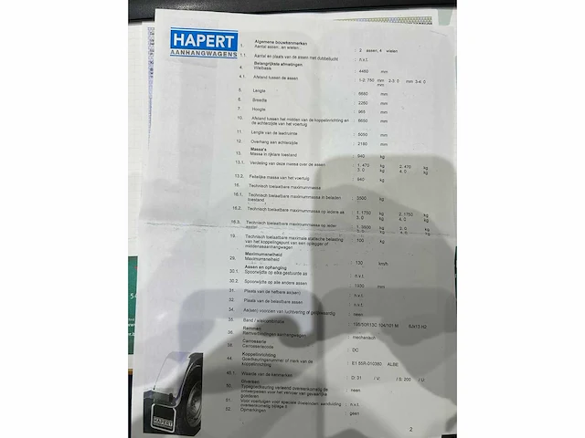 2015 hapert ta plateau aanhangwagen - afbeelding 7 van  18