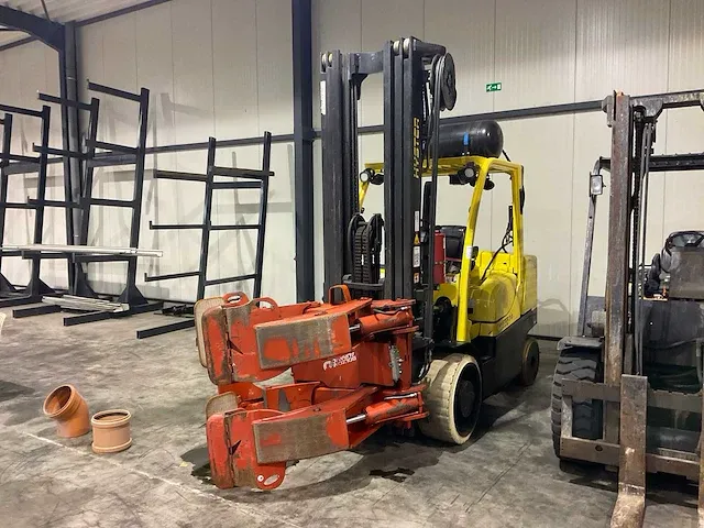 2015 hyster s7.0ft heftruck met balenklem - afbeelding 1 van  10