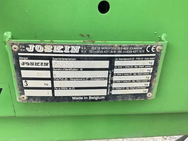 2015 joskin tornado 3 6016/17v overige mesttechniek - afbeelding 18 van  25