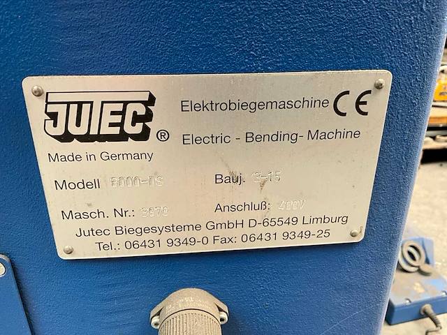 2015 jutec 6000-ds buizenplooier - afbeelding 12 van  13
