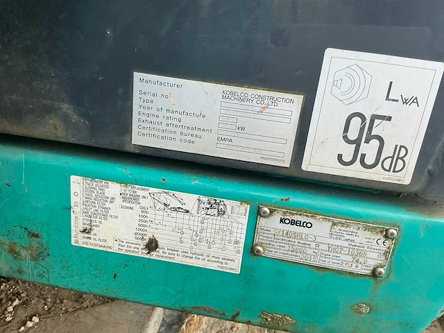 2015 kobelco sk140 srlc rupsgraafmachine - afbeelding 11 van  28