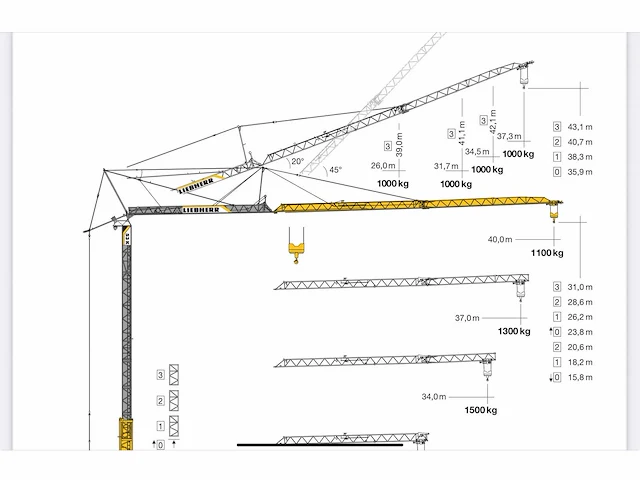 2015 liebherr 53k mobiele torenkraan - afbeelding 17 van  20
