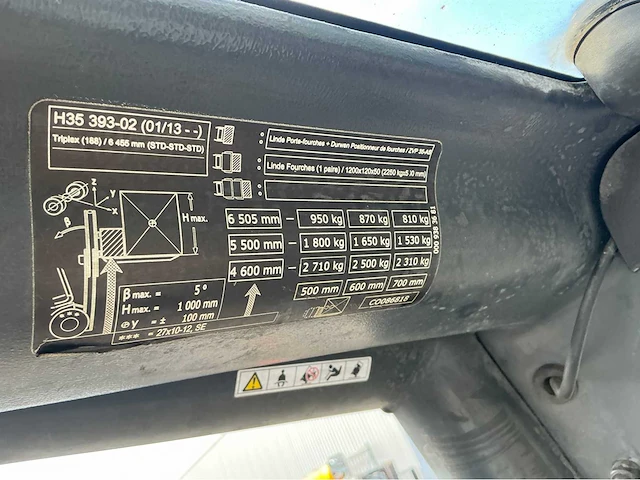 2015 linde h35d-02 vorkheftruck - afbeelding 18 van  20