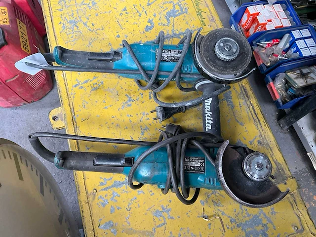 2015 makita ga5021cy haakse slijpmachine (2x) - afbeelding 1 van  4
