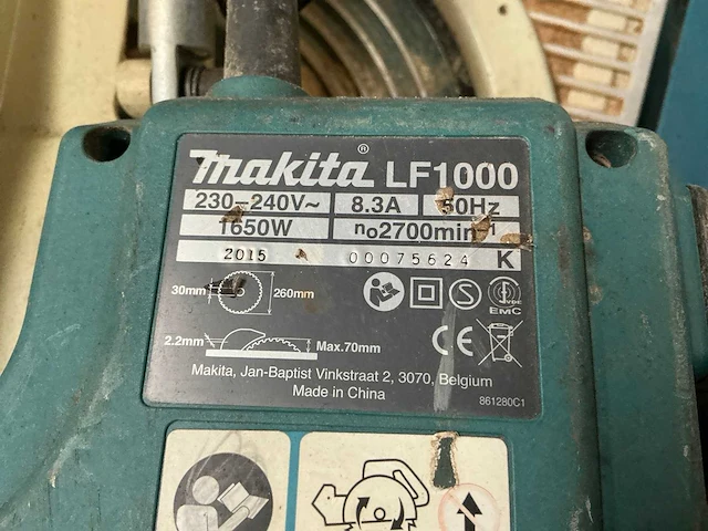 2015 makita lf 1000 tafelcirkelzaagmachine - afbeelding 4 van  7