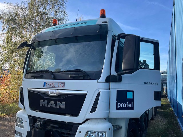 2015 man tgs kraanvrachtwagen met kraan hiab en aanhangwagen pacton - afbeelding 9 van  107