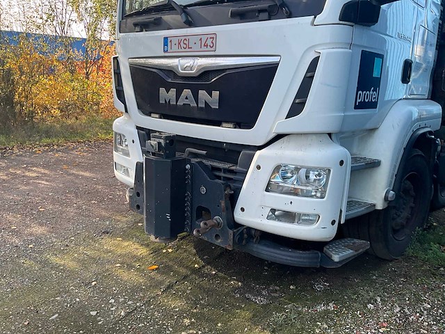 2015 man tgs kraanvrachtwagen met kraan hiab en aanhangwagen pacton - afbeelding 2 van  107