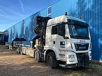 2015 man tgs kraanvrachtwagen met kraan hiab en aanhangwagen pacton