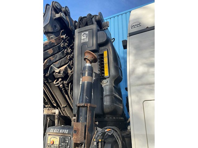 2015 man tgs kraanvrachtwagen met kraan hiab en aanhangwagen pacton - afbeelding 21 van  107