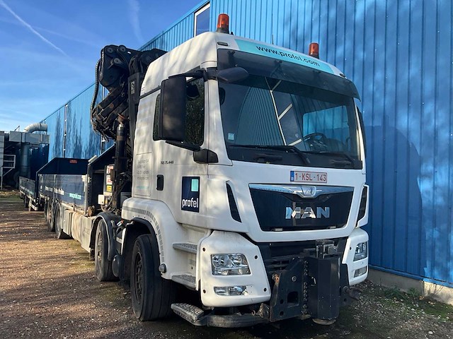 2015 man tgs kraanvrachtwagen met kraan hiab en aanhangwagen pacton - afbeelding 64 van  107