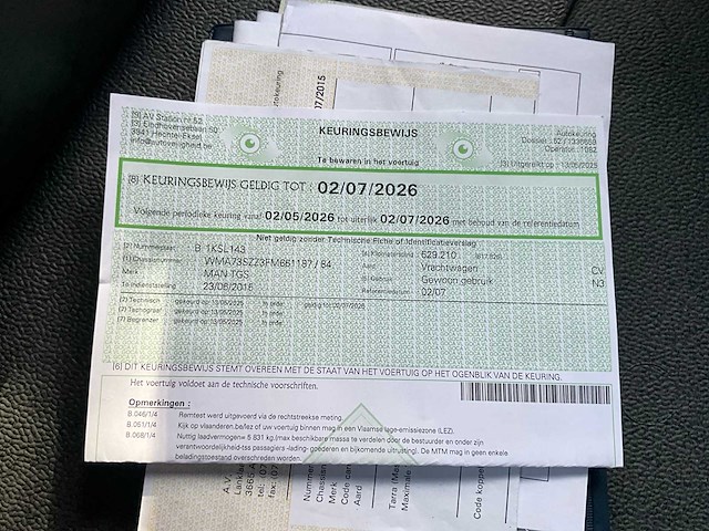 2015 man tgs kraanvrachtwagen met kraan hiab en aanhangwagen pacton - afbeelding 76 van  107